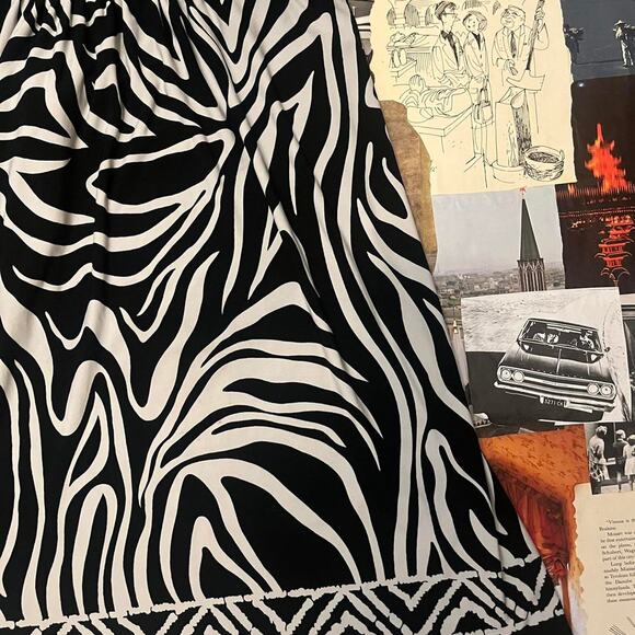 Y2k Enfocus studio zebra print mini dress - Picture 4 of 6